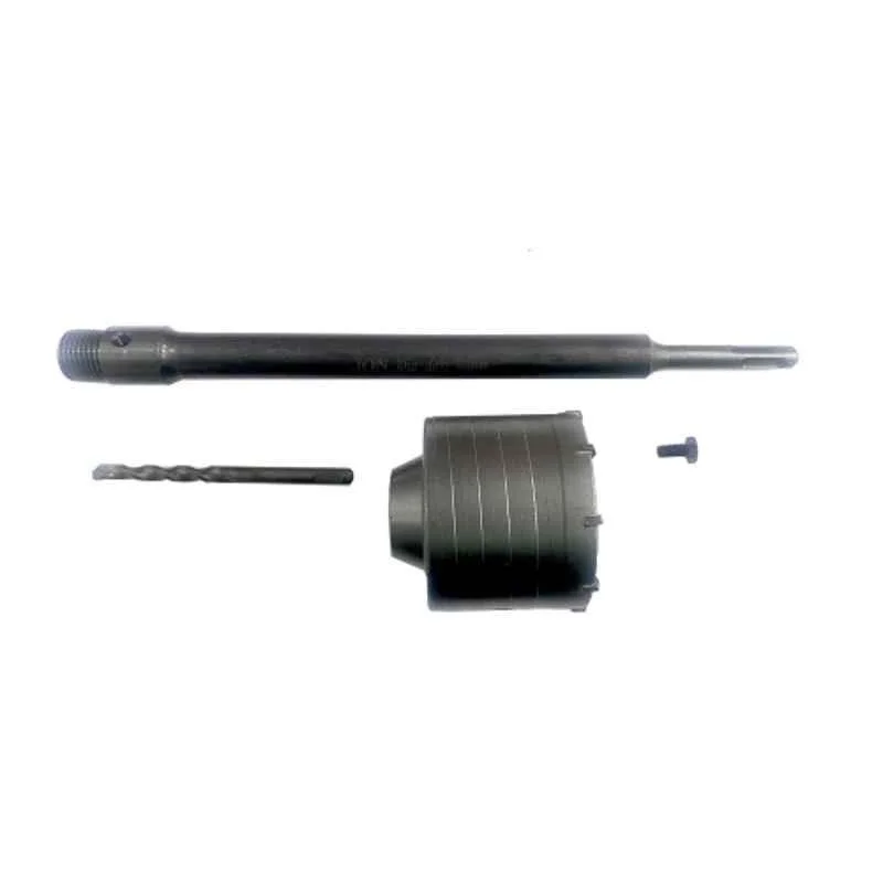 Jon Bhandari 75mm Carbide Tipped & Steel Grey Hole Saw with 300mm SDS Plus Extension Bar, CHS