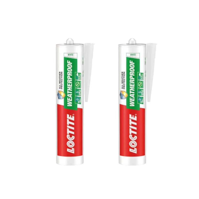 Loctite 280ml White Weatherproof Sealant (Pack of 2)