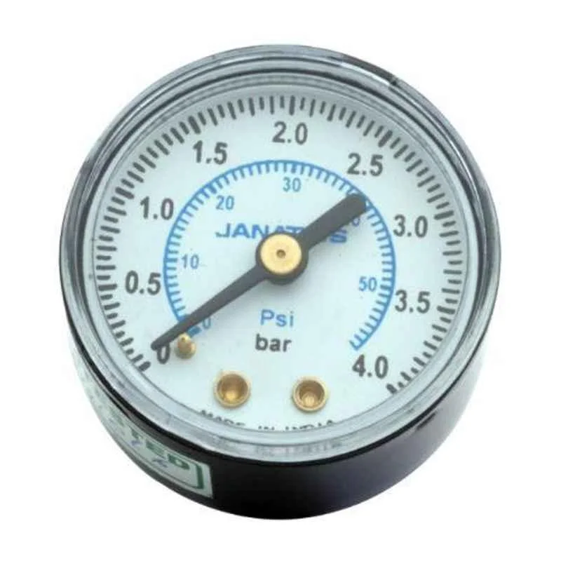Janatics 40mm R1/8 0-8bar Pressure Gauge, A2PG08