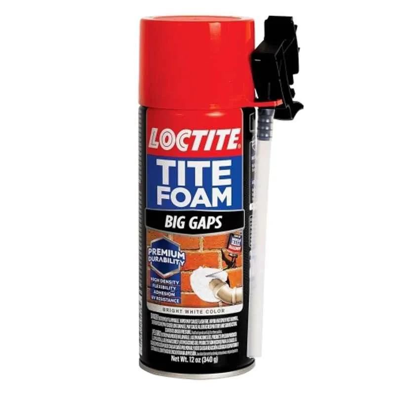 Loctite 340g Tite Foam White Polyurethane Sealant for Large Gaps