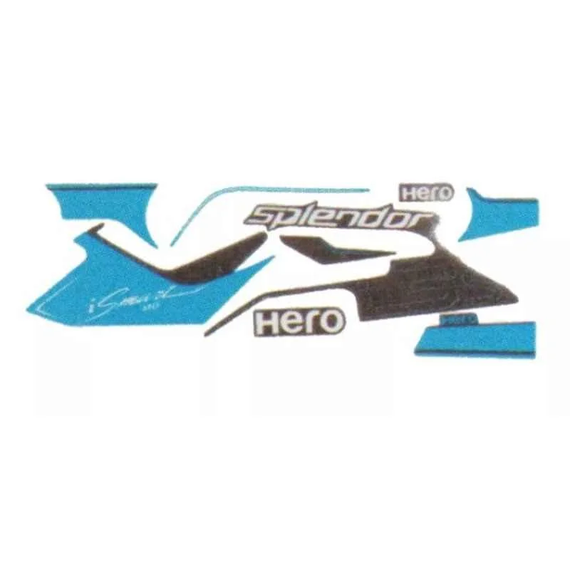 Ultra Sticker & Decal For Splendor I Smart 110 Techno Blue Black