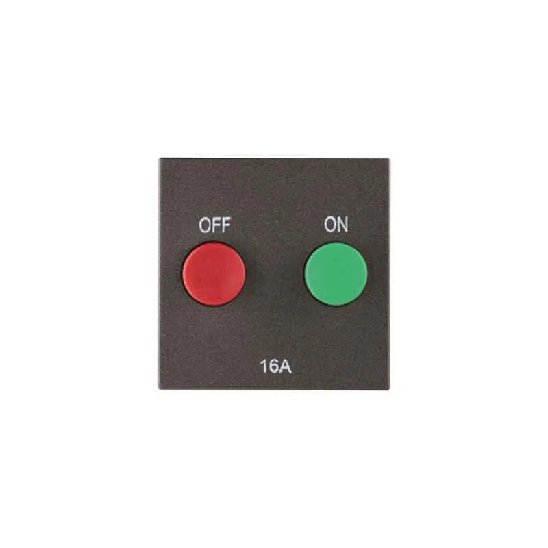 Legrand Myrius 16A 2 Module Charcoal Grey Motor Starter, 6794 71