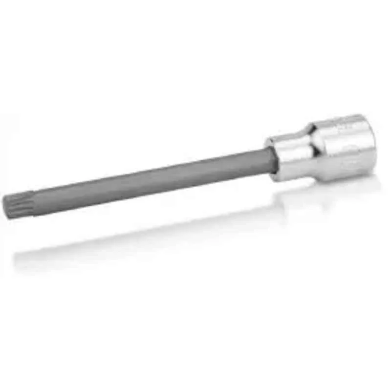 Topul M12 1/2 inch Spline Socket Bit Extra Long, BCMD1612