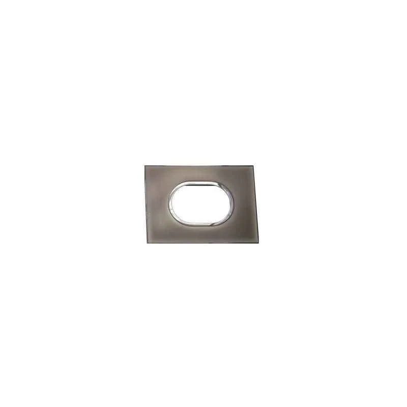 Legrand Arteor 4 Module Mirror Finish White Round Cover Plate With Frame, 5759 24