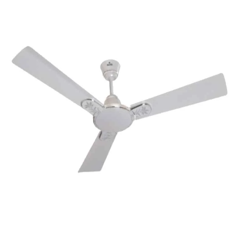 Polycab Eleganz Floral Purocoat 75W 400rpm Pearl White Premium Ceiling Fan, FCEPRST215M, Sweep: 1200 mm