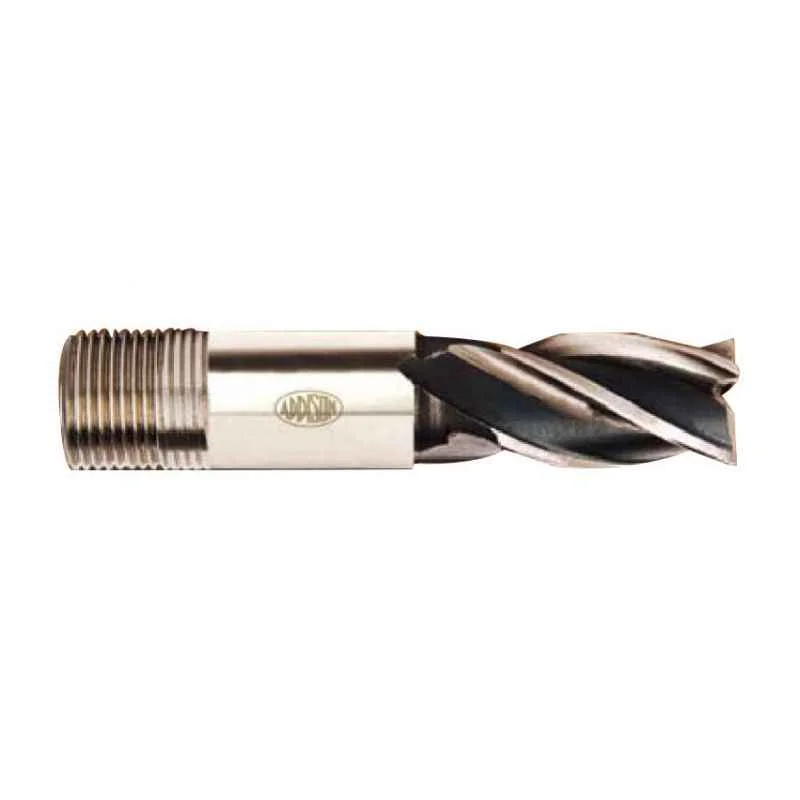 Addison 10mm M2 Short Series HSS Screwed Shank Slot Drill with Right Hand Helical Flute & RH Cutting