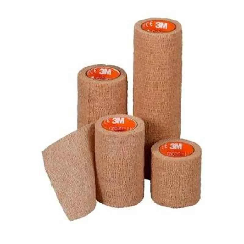 Coban 6inch X 5 YD LS Coban Tan 12 Rolls Self Adherent Wrap