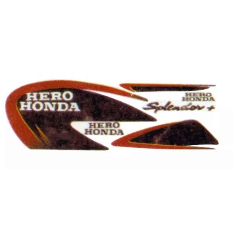 Ultra Sticker & Decal For 聙锟?H. H. Om Splendor Plus Silver Red
