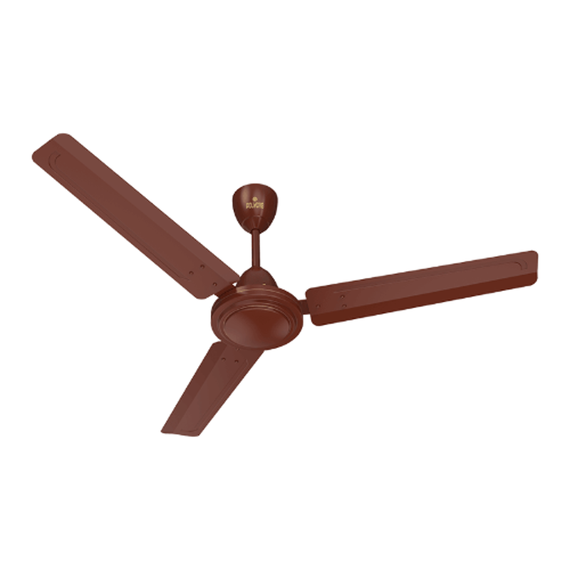 Polycab Zoomer 75W 400rpm Brown Ceiling Fan, Sweep: 1400 mm (Pack of 2)