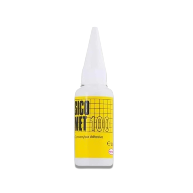 Sicomet 100 Instant Adhesive 20g, Medium Viscosity, Fast Curing Formula, Ethyl Based, Bonds Plastic, Rubber, & General Purpose Materials