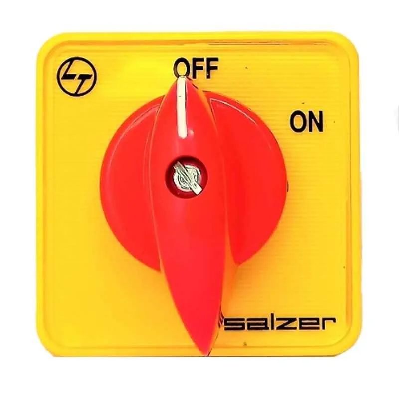 Salzer By L&T 6A 3 Pole Cam Operated Isolator Rotary Switch, 61003
