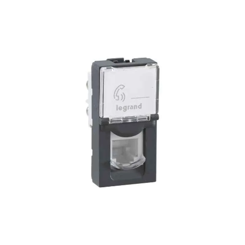 Legrand Lyncus RJ11 Chic Grey Telephone Socket, 677462