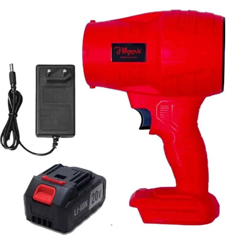 Hillgrove 2Ah 20V Cordless Air Blower with Battery & Charger, HGCM1388M2