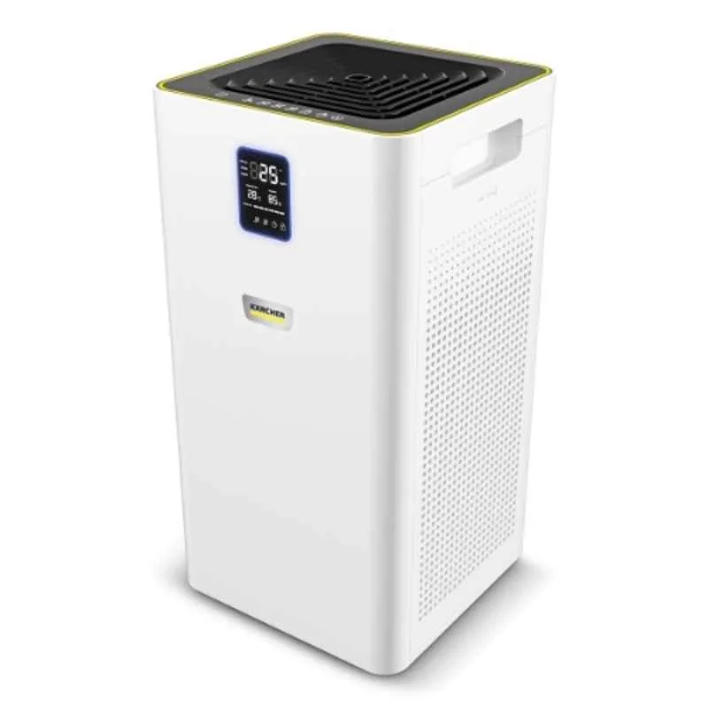 Karcher AF-50 White Air Purifier 50W 220-240V H13 HEPA & Activated Carbon Filter, 1076 Sqft Coverage, Air Quality Display, Removes 99.99% Pathogens, Fine Dust & German Technology