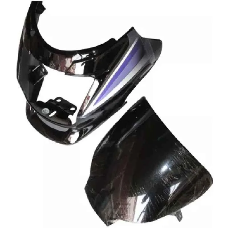 Ultra Headlight Visor for Motocorp Super Splendor Black & Blue Uf116, ULT-64OHJA