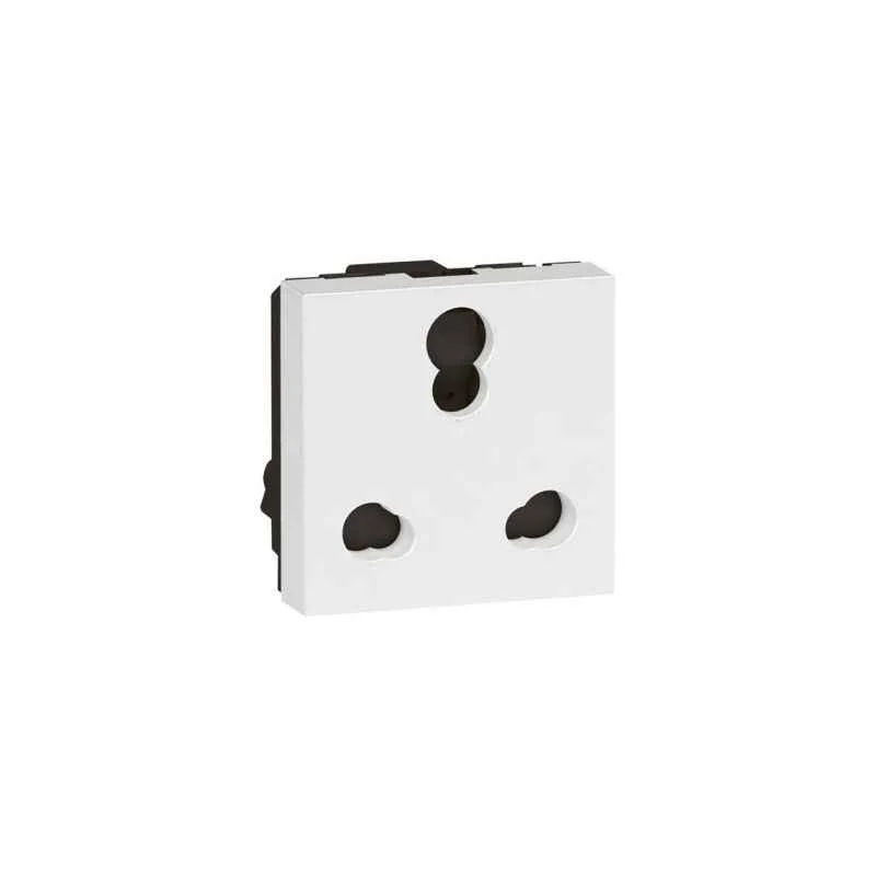 Legrand Arteor 6-16 A 2 Modules 3 Pin Socket Shuttered, 5734 71