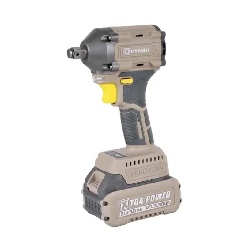 Xtra Power 3Ah 21V Cordless Brushless Impact Wrench, XPC-IW-02
