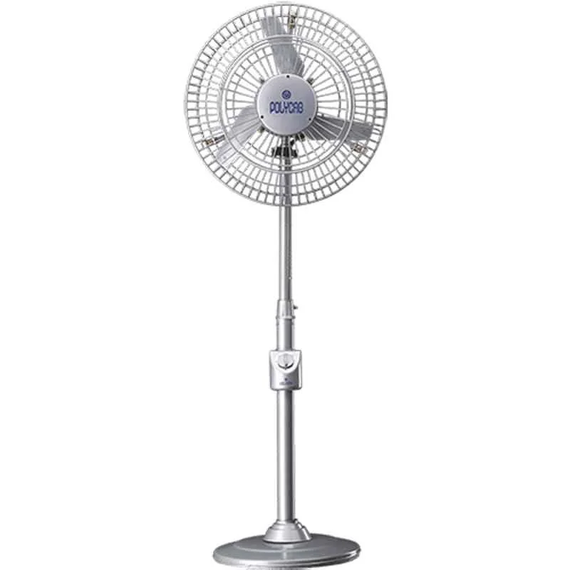 Polycab 250W Silver & Grey Air Circulator Pedestal Fan, Sweep: 750 mm