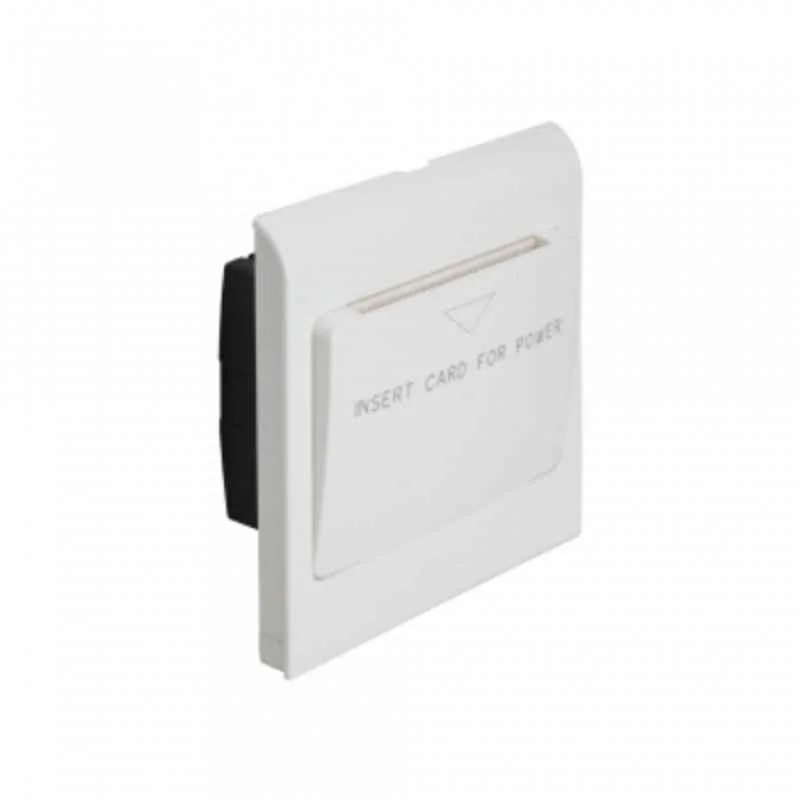 Legrand Myrius 15A 2 Module Monobloc Key Card Switch with Plate, 6730 37