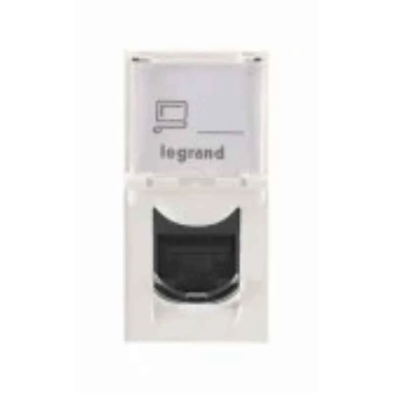 Legrand Lyncus RJ11 1 Module White Telephone Socket, 6772 62