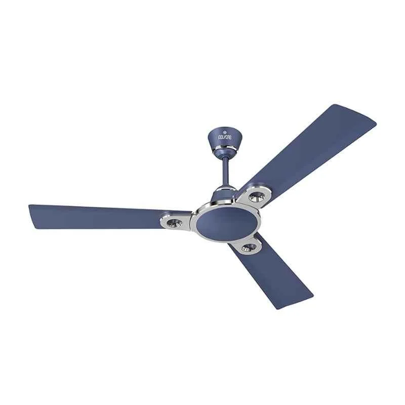 Polycab Eleganz Purocoat 75W 400rpm Pearl Indigo Blue Ceiling Fan, FCEPRST207M, Sweep: 1200 mm (Pack of 2)
