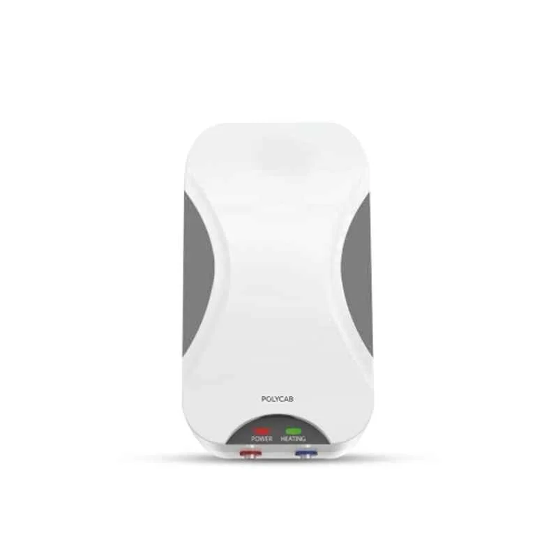 Polycab Eliana 5 Litre 3000W Plastic White & Grey Instant Geyser with Copper Element