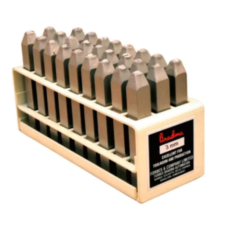 Bradma 3mm A-Z Tool Steel Die Hard Punch Set, 26HHP030