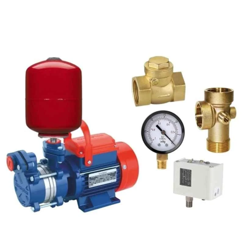 Crompton Aqua Gold 1HP 24 Litre Single Phase Multicolour Water Booster Pump with Accessories