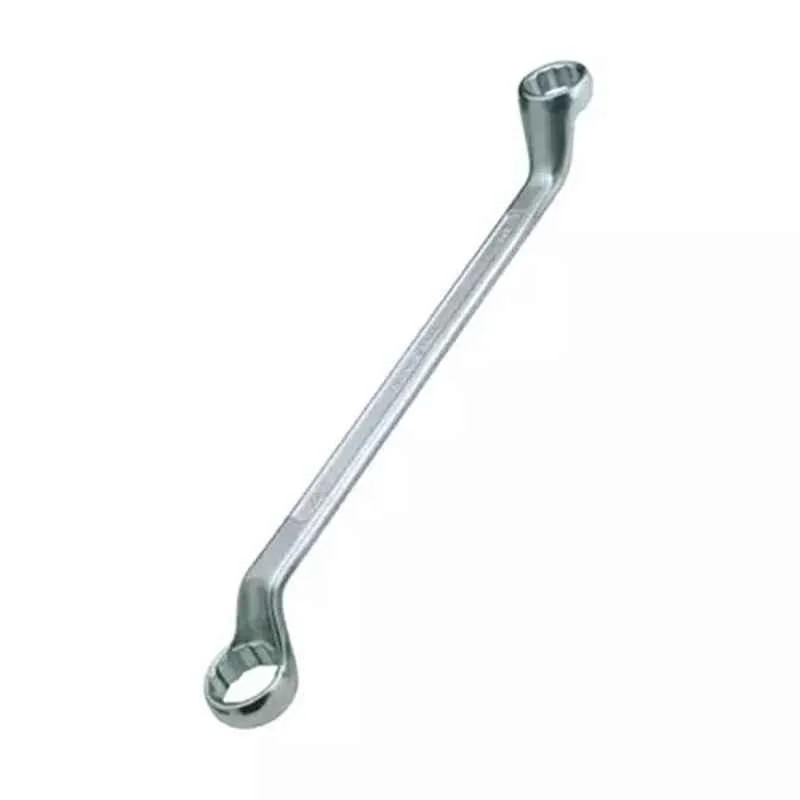 Kendo EBR6000028 6x7mm CrV Chrome Plated Silver Double Ring Ended Spanner