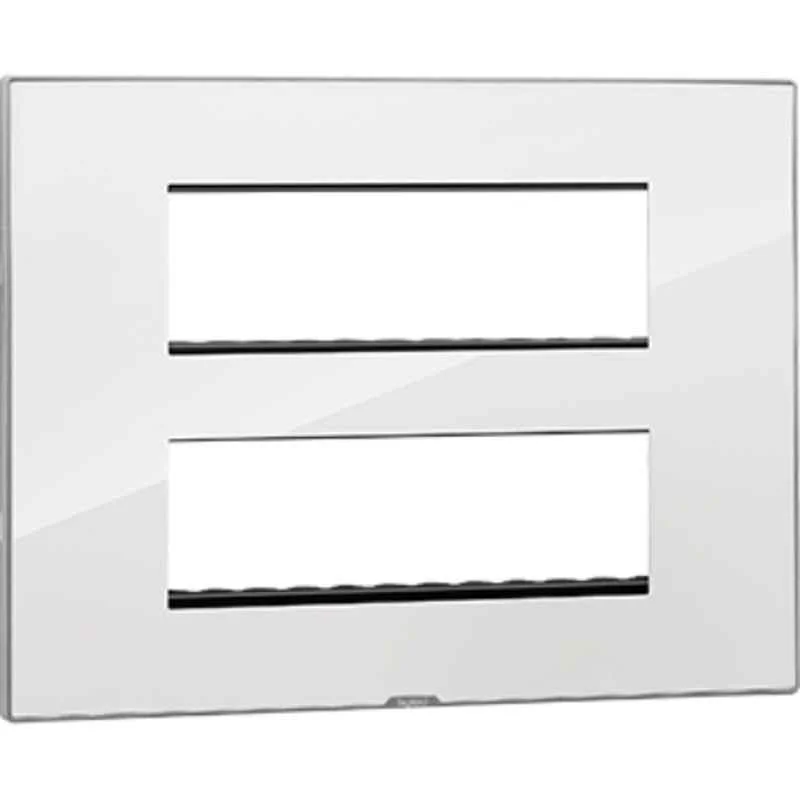 Legrand Myrius Nextgen 12 Module Plastic Ice White Plates with Frame, 679532