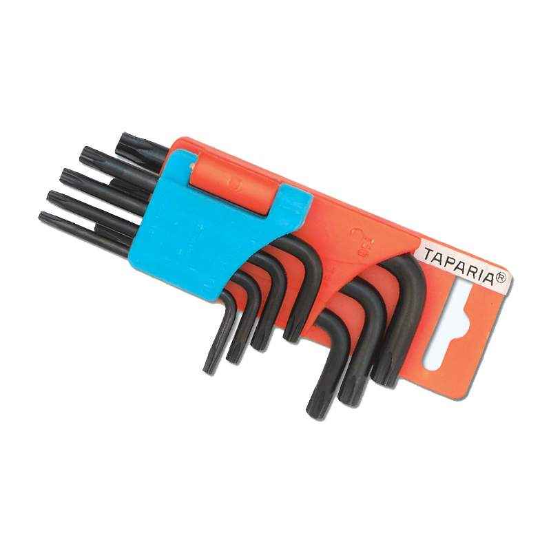 Taparia 7 Pcs Short Series Torx Keys Set in Hanger Packing, KTH 7S (Pack of 5)