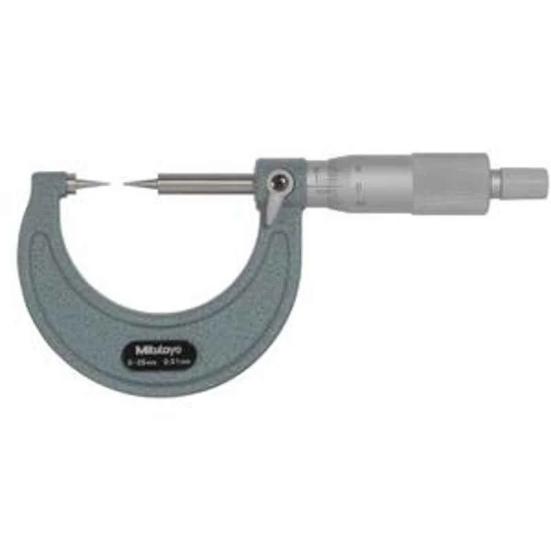 Mitutoyo 0-25mm Point Micrometer 112-153, 15 Degree