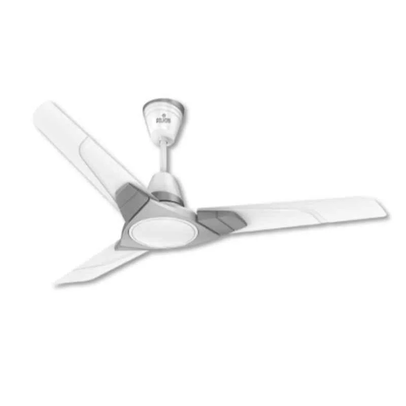 Polycab Aereo 75W 400rpm Pearl White Cloud Grey Silver Premium Ceiling Fan, FCEPRST258M, Sweep: 1200 mm