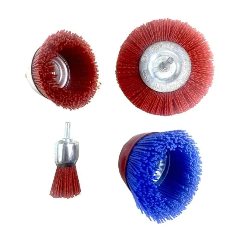 Jon Bhandari 4 Pcs Nylon Filament Abrasive Wire Wheel & Cup Brush Set, SNWB