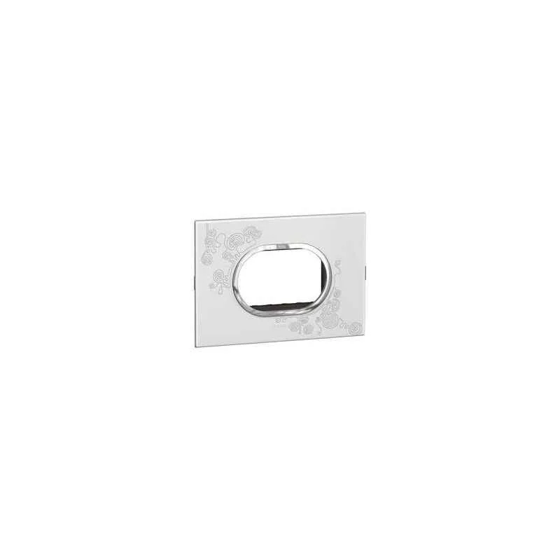 Legrand Arteor 4 Module Tattoo Finish Round Cover Plate With Frame, 5763 48