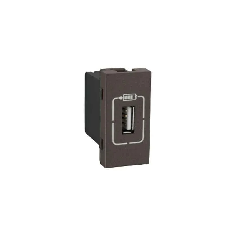 Legrand Lyncus 1.5A 1 Module USB Type-A Chic Grey Socket, 677491