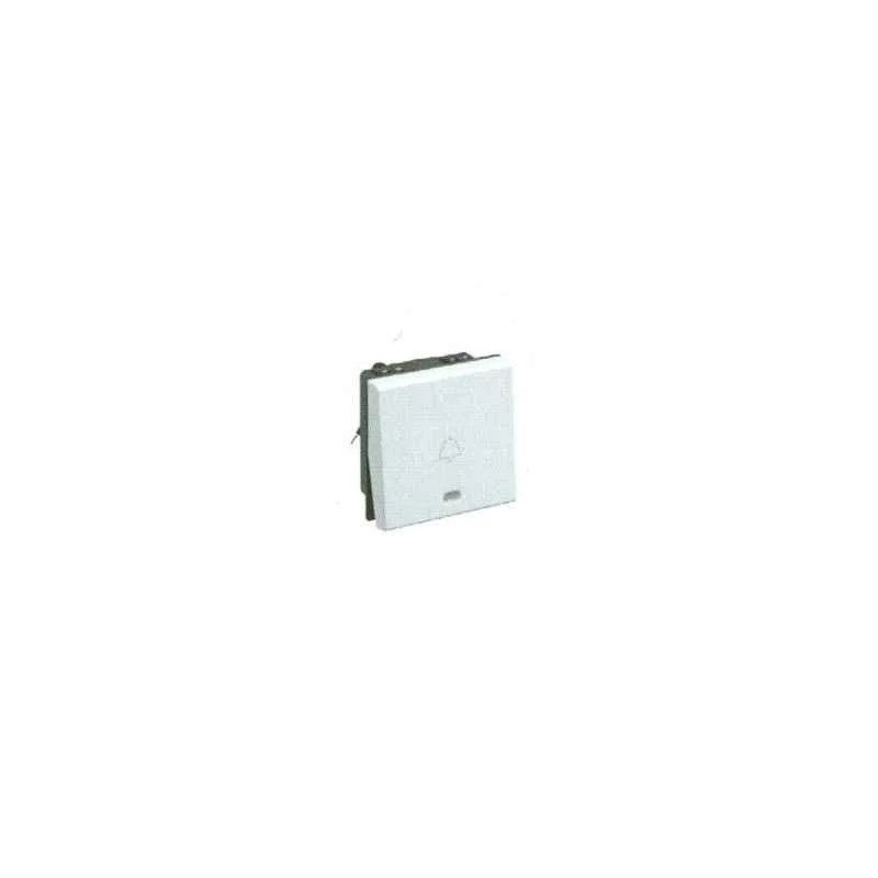 Legrand Myrius 6A Single Pole 1M Push Button with Indicator, 6730 19