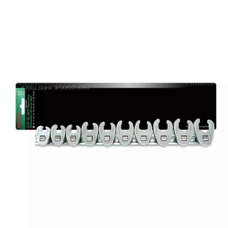 Toptul 10 Pcs 3/8 inch Crow Foot Spanner Set, GAAR1001