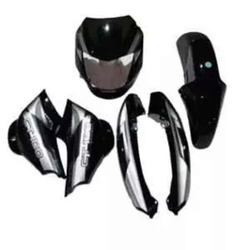 Ultra Black & Grey Full Body Kit for Bajaj Ct 100 U33, ULT-EVAH5K