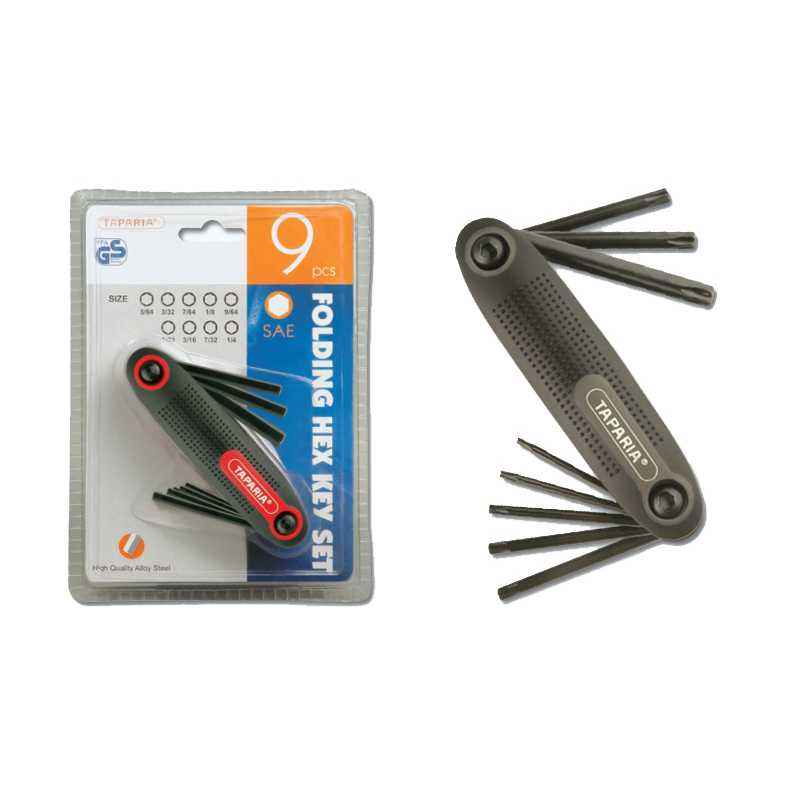 Taparia 8 Pcs Folding Type Keys Set in Blister Packing, KFM 8
