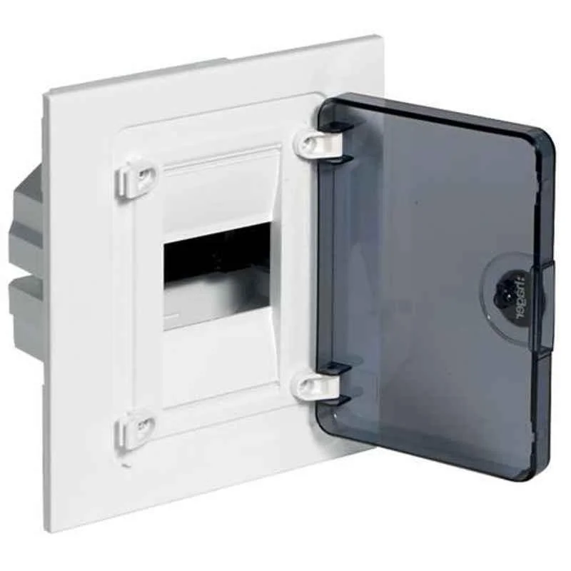 Hager 12 Ways 12 Modules 1 Row Acrylic Double Door Golf Enclosure Flush Mounting SPN Distribution Board, VF112TJ