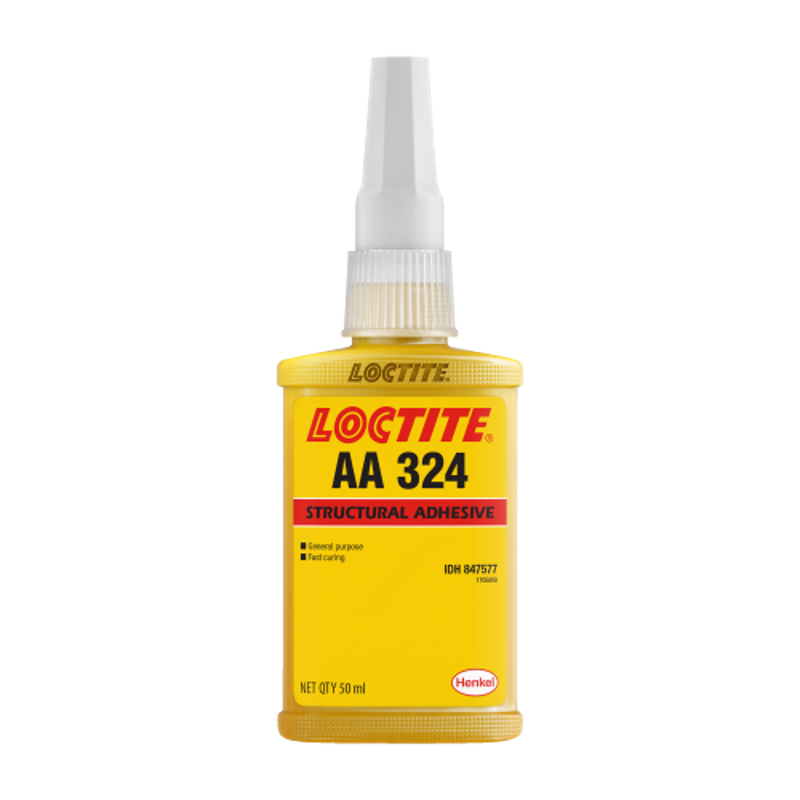 Loctite AA 324 Acrylic Adhesive 50ml, General Purpose, Impact Resistant, for Metal-to-Metal Bonding, Joins Flat or Dissimilar Parts, Needs Activator