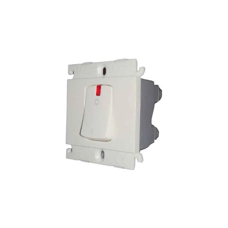 Legrand Mylinc 32A DP (Double Pole) 2M 1 Way Switch With Indicator, 6755 26 (Pack of 10)