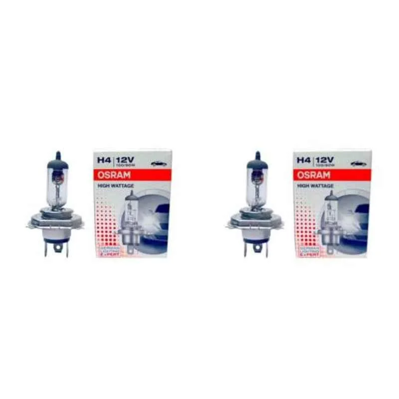 Osram 2 Pcs 12V 100/90W Halogen 5x2.5x5.8cm Car Lighting Head Light Bulb Set