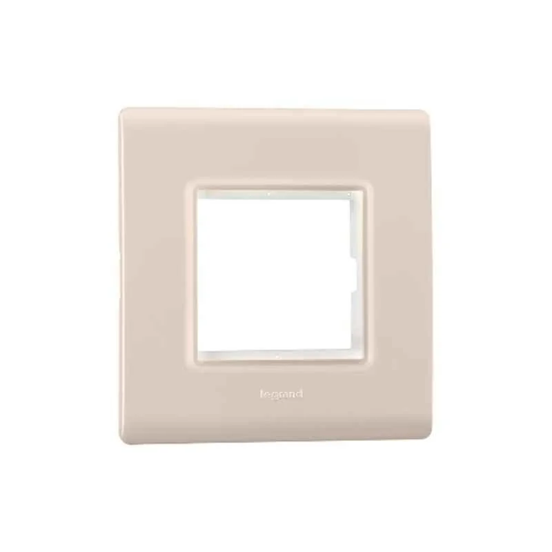 Legrand Allzy 2 Module Polycarbonate Matt Rose Gold Cover Plate with Frame, 681356