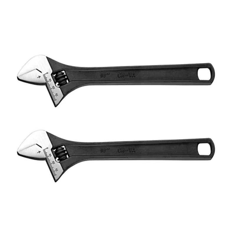 Kendo 200mm Chrome Vanadium Steel Adjustable Wrench, AS-01