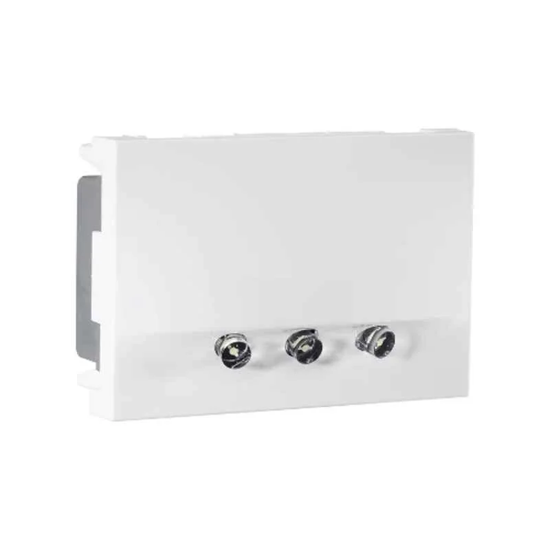 Legrand Lyncus 3 Module White Skirting Light with LED, 677248