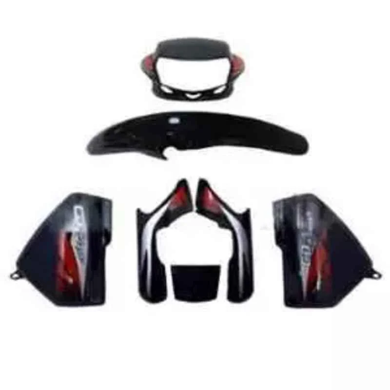 Ultra Black & Red Full Body Kit for Honda Cd Deluxe U05, ULT-0WMUMU