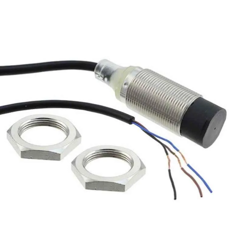 Omron M18 16mm Nickel-brass 3 Wire Unshielded Inductive Proximity Sensor, E2B-M18KN16-WP-B1 2M OMS