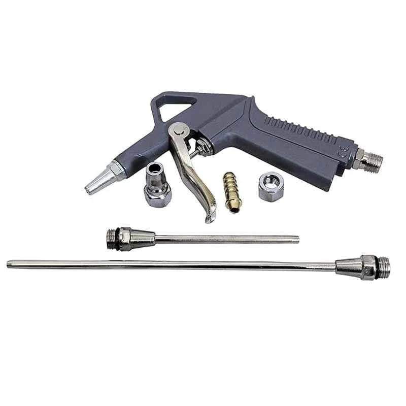 Jon Bhandari 5 Pcs Metal Grey & Silver Air Dust Blow Gun Set, A-010_2
